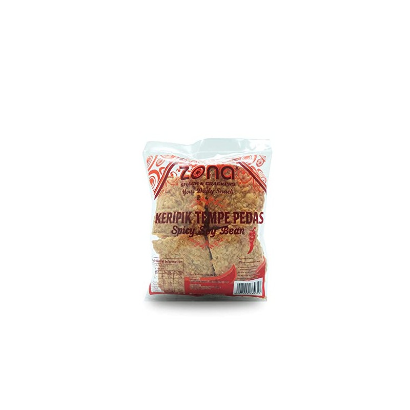 Zona - Spicy Soybean Chips (Keripik Tempe Pedas) 7oz Pack
