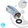tecuro Elbow for connecting shower hose to hand shower, 1/2
