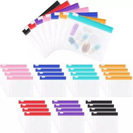 CNCBO 24 PCS 알약 파우치 백 지퍼 여행용 정리함 재사용 가능한 가방용 셀프 씰링 작은 물품용 슬라이드 CNCBO 24 PCS Pill Pouch Bag Zipper Travel Organizer Reusable Self Sealing Slide Bag for Small Items