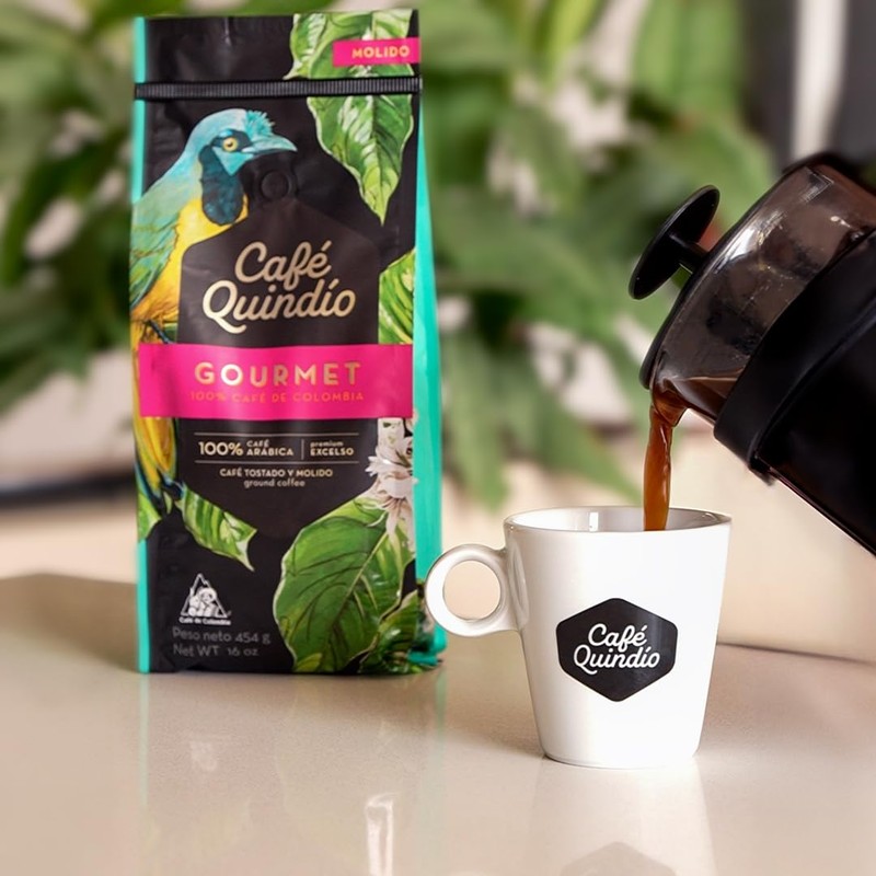Cafe Quindio Gourmet - Medium Roast 100% Colombian Excelso Whole