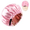Wzenclave Large Satin Bonnet Silk Bonnet for Sleeping Hair Bonnet