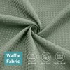 Vipfree 3 in 1 Shower Curtain Set, Waffle Shower Curtain