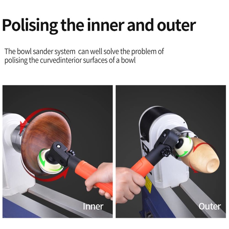 Woodworking Passive Rotary Sander - Sanding Tools Hand Held Bowl