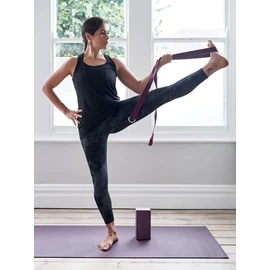 Yogamatters D-Ring Yoga Belt Strap - Organic Cotton, 2m | For Stretching and Improving Flexibility | Yoga Accessories & Equipment (Berry)