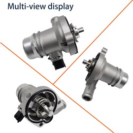 HiSport Coolant Thermostat Housing Assembly 25200455 Compatible with Chevy Cruze 2011-2016 Trax Sonic 2013-2020 Buick Encore 2013-2020 replaces 25200455 55565336 （Upgrade Aluminium）