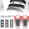 80pcs Silicone Lazy Shoelaces Elastic Black No Tie Shoe Laces