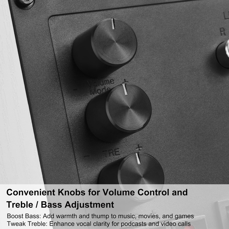 Desktop Speakers for PC, Bookshelf Speakers with Clear Highs &