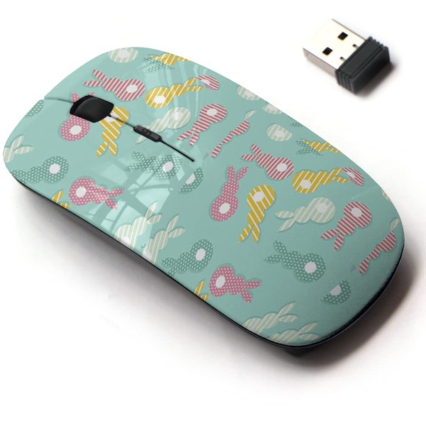 2.4G Wireless Mouse with Cute Pattern Design for All Laptops