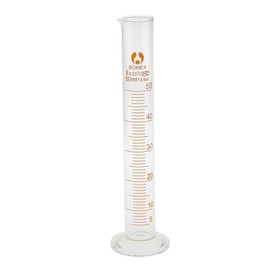 Glass Measuring Graduated Cylinder Laboratory, 50ml Chemistry Lab Measure Graduated