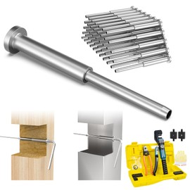 BLIKA 50 Pack 4"x4" Invisible Cable Railing Kits and 10 Ton Hydraulic Crimping Tool and Cable Cutter