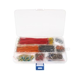840 Pcs FONGKNOX Jumper Wire Kit 14 Lengths Assorted Preformed Jumper Wire Solderless Flexible Breadboard DIY Accessories with Storage Box Jumper Cables for Circuit Soldering