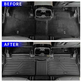 Rongtaod Floor Mats Compatible with 2020-2025 Kia Telluride 7&8 Seats Cargo Mat Trunk Mat Cargo Liner TPE All Weather Floor Liner 2024 Kia Telluride Accessories (Floor Mats)