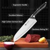 MAD SHARK 8 Inch Santoku Knife - Ultra Sharp Japanese