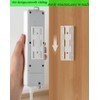 6Pcs Self Adhesive Power Strip Holder for Power Strip Mount,