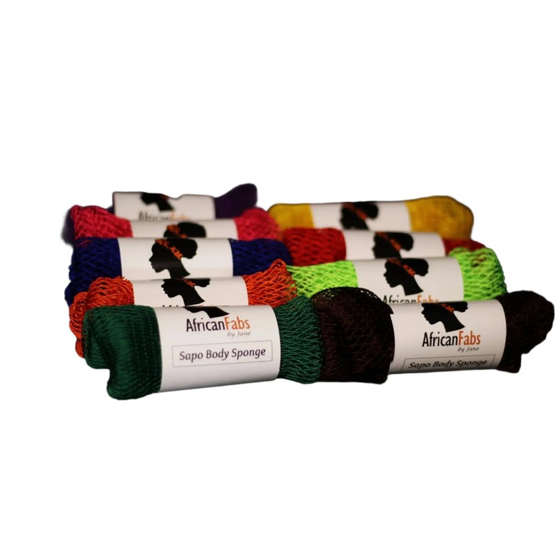 African Net Sponge Sapo Black