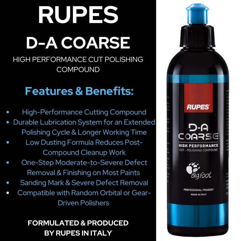 RUPES 5 Pack of High Performance Orbital Polishing Compounds -