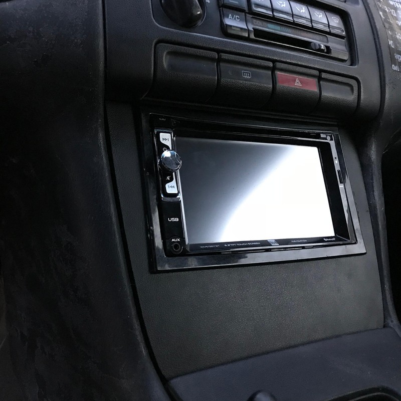 Lower Single or Double Din Dash Kit Compatible with Nissan