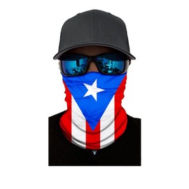 ShopINess Unisex Adult Multifunctional Headwear Bandana Neck Gaiter for Sport World Cup Country Flag Cuba Flag