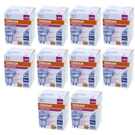 OSRAM Parathom PAR16 80 GU10 Spotlight 6.9 W = 80 W 575 lm 3000 Kelvin Nondim Set of 10