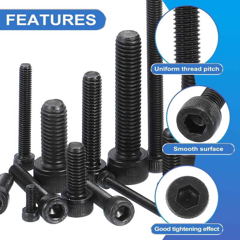 PATIKIL M5 x 25mm Hex Socket Head Screws Cap Bolt,