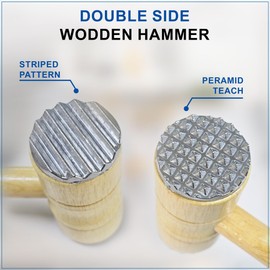 Meat Tenderizer - Meat Hammer, Mallet Pounder,Double-Sided Wooden Handle for Meat, Steak, Chicken & Fish, Kitchen Gadgets, Tenderizing Steak Beef Poultry, Convenient Meat Tenderizer Hammer for Steak.