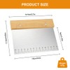 Dough Scraper, Stainless Steel, Dough Card Stainless Steel with Non-Slip