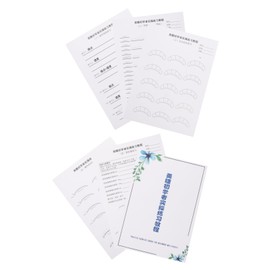 FRCOLOR Lash Extension Practice Lifelike Training and Eyelash Mapping Chart for Beginners Essential Tools for Eyelash Extension Skills Development