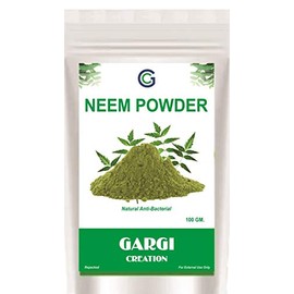 GARGI CREATION NEEM POWDER PURE AND NATURAL FOR SKIN AND HAIR CARE PACK OF 100 GRAMS.
