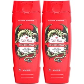 Old Spice Wild Collection Body Wash, Dragonblast, 16 Fluid Ounce (Pack of #2)