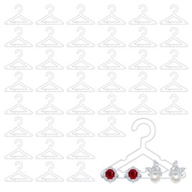Paidiem 40Pcs Clear Acrylic Earring Hangers, Mini Jewelry Display Rack for Dangling Earrings, Organizer for Retail Store or Home Decor (Hangers Only)