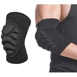 Aethraex 1Pair Elbow Pads Elbow Protector Volleyball Sponge Support Compression Elbow Braces for Basketball Tennis Football (S)