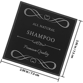 12 Etiquetas Impermeables Adhesivas Material PVC Autoadhesivo Fáciles de Aplicar y Quitar para Dispensador de Jabón, Botellas de Baño y Champú para Uso Versátil