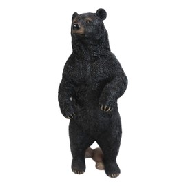 Ebros Realistic Rustic Forest Standing Black Bear Statue 12.25" Tall Wildlife Animal Bears Western Cabin Lodge Decor Figurine As Garden Patio and Home Accent Centerpiece