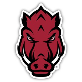 R and R Imports Arkansas Razorbacks 6 Inch Vinyl Decal Sticker