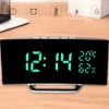 LED Digital Clock 3 Level Brightness Snooze USB Battery Powered