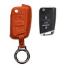 kwmobile Premium Leather Car Key Protective Case Compatible with VW