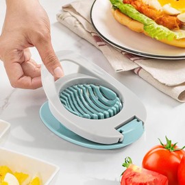 Eierschneider, Eierschneider Für Hart Gekochte Eier, Kleiner Egg Slicer, Tragbarer Eierschneider, Eiertrenner Spülmaschinenfest, Eierschneider Küchenwerkzeuge Essen Schneiden für Eier, Obst usw