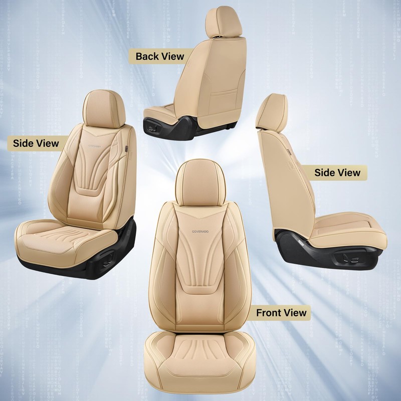 Coverado Car Seat Covers Front Seats, 2 Piece Car Seat