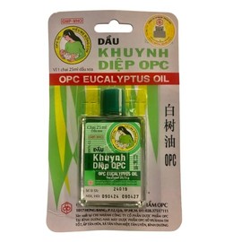 OPC Eucalyptus Oil (Green), Dau Khuynh Diep, 100% Natural Massage Oil, Soothing Aroma, 25ml, Comfort for Muscle Aches, Headaches, Nasal Congestion, and More (1)