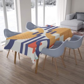 Le Jardin du Lin Kitchen Decoration, Tablecloth, 140 cm x 200 cm, Designed and Made in Turkey