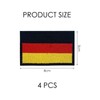 Mini German Flag Patch Pack of 4 Embroidered Badges German