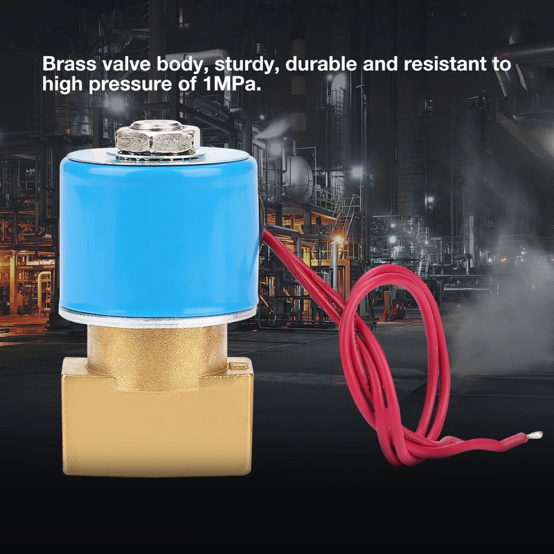 2 Way G1/4" Direct Acting Brass N/C KSD Solenoid Valve