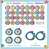 WhatSign 36Pcs Line up Spots for Classroom Floor Numbers Stickers