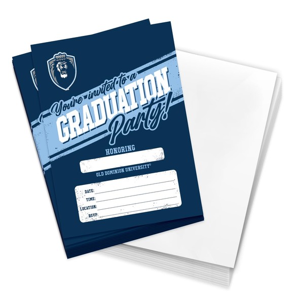 Desert Cactus Old Dominion University Graduation Party Invitations ODU Monarchs