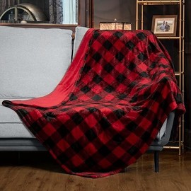 WOOMER Electric Heated Throw Blanket(50"x 60"), Soft Flannel Fast Heating Blanket with Multi-Color Option, 4 Heating Levels & 4H Auto Off, Machine Washable, Over-Heat Protection - Color: Taupe