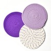 Pot Holders Set Trivets Set 100% Pure Cotton Thread Weave