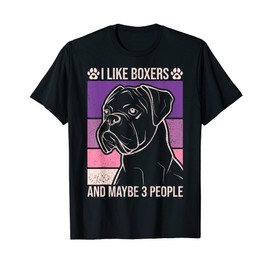 Dog Lover Dog Owner Vintage Pet Animal Outfit Funny Boxer T-Shirt