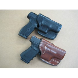 Azula Cross Draw Carry Molded Leather Holster for The Glock 20/21 Pistol - Black RH