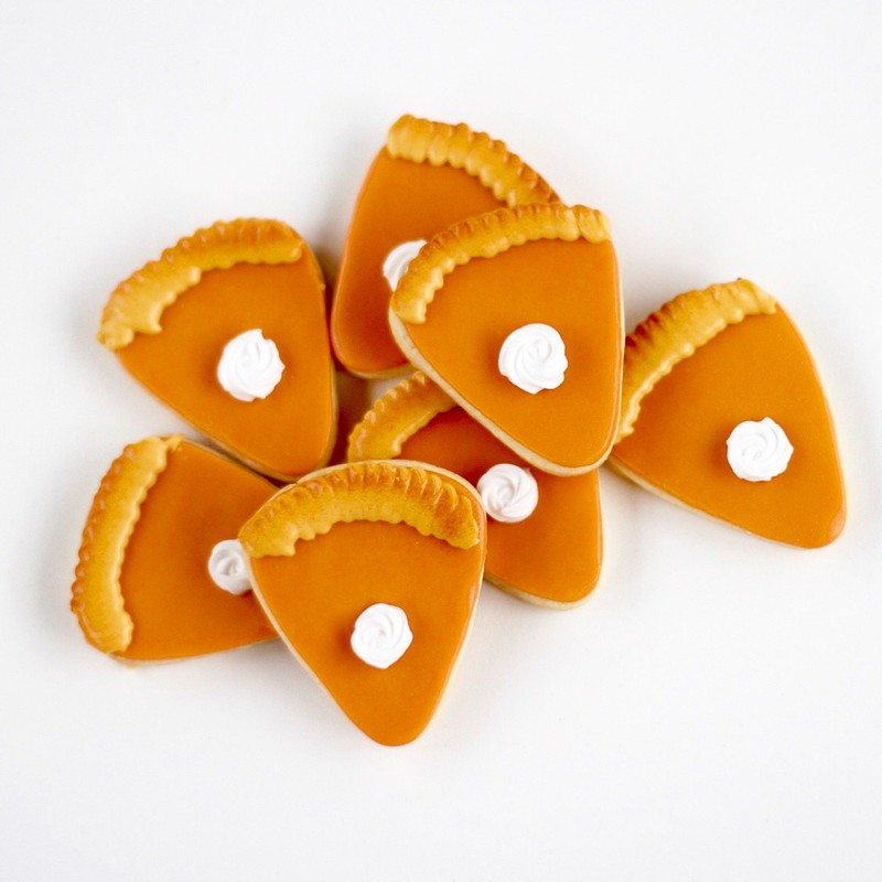 1 Dz. Pumpkin Pie Cookie Boxed Gift Set! Thanksgiving, Fall,