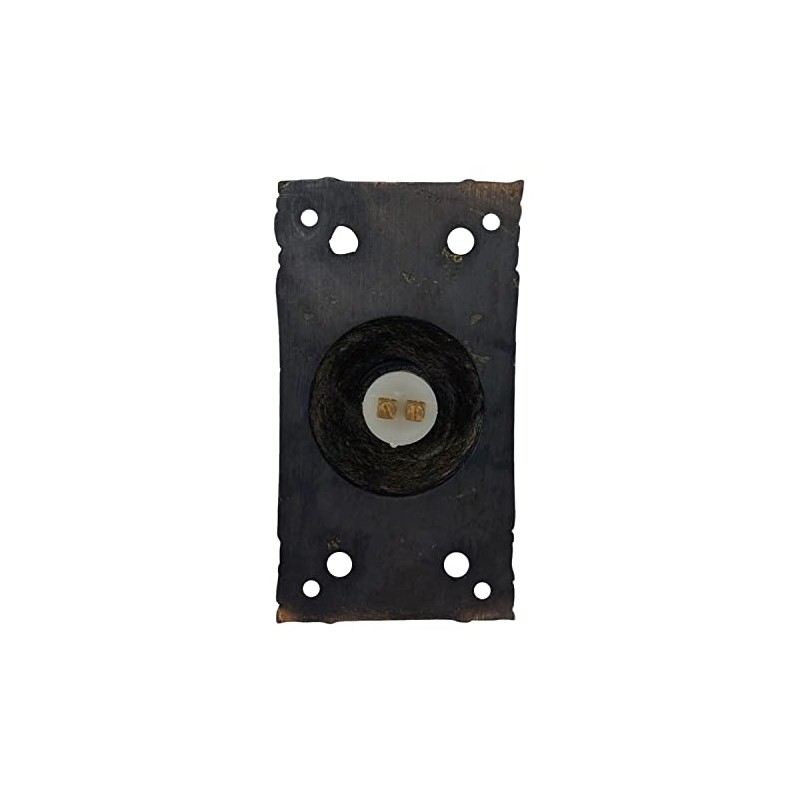 Electric Victorian Replica Push Button Doorbell (Highlighted Bronze)